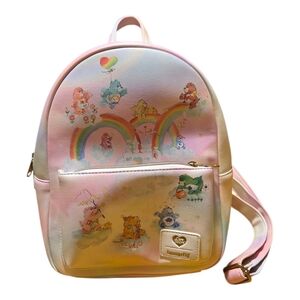 Loungefly Pastel Care Bears Rainbow Love Backpack